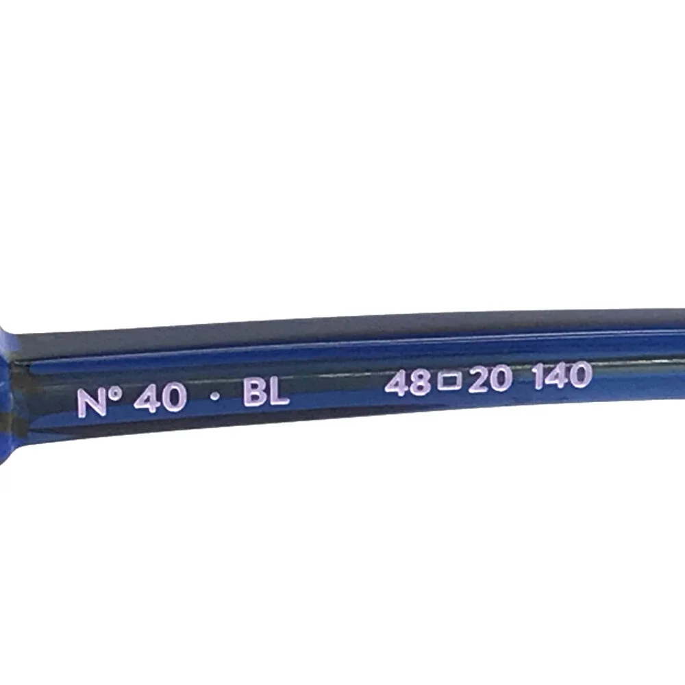 Etnia Barcelona Eyeglasses Frames CHROMA N40 BL Royal Blue Round 48-20-140